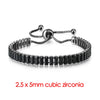 Simple Tennis Bracelet For Women Rectangle Zircon Silver Color Adjustable Bracelets On Hand Friend Gift Jewelry - Image 26