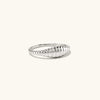 Stainless Steel Tail Ring Simple Style Croissant Grainring Classic Couple for Women Jewelry US5/6/7/8 - Image 4