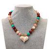 Acrylic Oval Round Beads Heat Pendant Necklace Boho Irregular Geometric Beaded Choker Necklaces Party Jewelry Gifts - Image 6