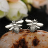 Simulated Pearl Bee Stud Earrings with Crystal Cubic Zirconia Cute Animal Earrings Daily Wear Women Jewelry - Image 8