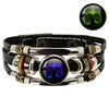 12 Constellation Zodiac Sign Charm Luminous Bracelets Men Women Vintage Multilayer Wrap Leather Bracelet Bangle Birthday Gift - Image 14