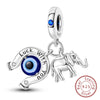 Charms Beads Pendant Silver Vintage Pattern Elephant Charms Fit Bracelet Pendant Women Jewelry Gifts - Image 18