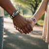 2pcs/set Sun and Moon Lovers Leather Bracelet Punk Multi-Layered Beaded Braided Adjustable Bracelet Set For Couple Jewelry - Image 8