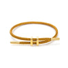 Multicolor Cord Bracelet with Adjustable Wire and Charm Detail - Image 5