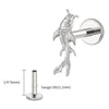 Titanium Koi Fish Cartilage Earring Tiny Tragus Stud Helix Conch Flatback Piercing 16G Animal Body Jewelry - Image 11