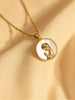 Gold Plated Virgin Mary Necklace Religious Jewelry Women Elegant Shell Virgin Mary Pendant - Image 5