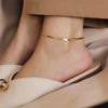 Herringbone Snake Chain Anklet Stainless Steel Gold Color Silver Color Women's Beach Party Daily Casual Jewelry - Image 3
