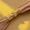Three-Piece Chunky Geometric Ring Set in Gold-Tone or Silver-Tone - Image 5