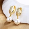 Pearl Earrings Freshwater Pearl Silver Earrings Pearl Jewelry For Wamen Wedding Gift - Image 4