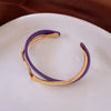 White Acrylic Bracelets Board Bend Metal Bangles Women Hand Bracelets Geometric C shaped Opening Bracelets Jewelry Gifts K - Image 8