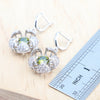 Bridal Silver Round Olive Zircon Jewelry Sets Rings Bracelets Pendant Earrings Necklace Set For Women Wedding Jewellery - Image 6