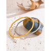 60mm Minimalist Stainless Steel Hammered Bracelet Bangle for Women Distinctive Jewelry - Image 3