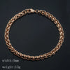 15 Style Choose Women Men Girl Rose Gold Color Curb/Weaving Bracelets Chains Jewelry 18cm-23cm - Image 19