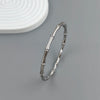 316L Stainless Steel Gold Plated Bamboo Joint Hinged Bangle Cutout C Shape Bracelet Nature Minimal Jewelry For Women - Image 4