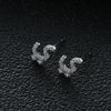 Arabic Love Letter Earrings for Women silver Plated Zircon Earrings Aesthetic Jewelry Gift Wife Lover Jewelry - Image 19