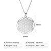 Flower of Life Sacred Geometry Necklace Stainless Steel Mandala Neck Chain Women Men Vintage Universal Spiritual Jewelry - Image 13