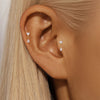 Open Heart Hoop Earrings in Gold Tone or Silver Tone - Image 57