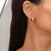 Minimalist Huggie Hoop Earrings in Stainless Steel 6mm to 14mm - Image 8