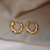 Smooth Star Zircon Hoop Earrings for Women Girls Metal Chunky Sun Rhinestone Ear Buckle Punk Y2K Jewelry - Image 14