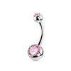 1PC Titanium Crystal Gem Curved Barbell Rings Belly Button Navel Rings Piercings Nombril Ombligo Piercing Charming Jewelry - Image 16