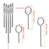 5/10/lots ring Ear Cuff Stainless Steel Ear Clip Earrings Fake Cartilage Piercing Women Nose Rings Helix Cartilage Hoop Segment - Image 3