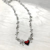 Aesthetic Goth Devil Heart Barbed Wire Choker Necklace Punk Hip Hop Jewelry Y2K Vampire Little Thorns Chain Choker Gift - Image 3