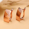 Square Earrings for Women Rose Gold Color Metallic Style OL Earrings Contracted Female Jewelry - Image 2