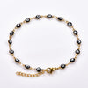4 mm Turkish Evil Eye Bead Anklet in Multiple Colors and Lengths - Image 9