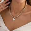 Colorful Acrylic Bead Necklace with Irregular Pearl-Style Pendant - Image 15