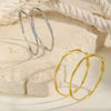 Stainless Steel Twist Circle Women Earrings Click Mobius Hoop Hies Earring And Mother's Day Gift - Image 2