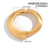 Chunky Heavy Wide Metal Water Drop Bangles for Women Gold Color Open Cuff Thick Irregular Wave Bangle Bracelet Jewelry - Image 11