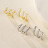 2pcs Elegant Rhinestone Three-Claw Earrings for Women Cute Design Earring Party Jewelry Gifts - Image 5