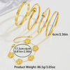 Europe And The United States Stainless Steel Four-leaf Clover Lucky Bracelet Women's Nail Bracelet Gold Bangles - Image 4