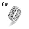 HECHENG, Golden Plated Leopard Print Earrings Square Ring with Cubic Zirconia Hip Hop Style for Men and Women - Image 16