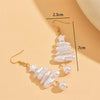 Christmas Baroque Irregular Imitation Pearl Stacked Star Tree Drop Earrings Xmas Tree Earring For Women Men Holiday Jewelry Gift - Image 2