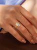 Gemagic Silver Zircon Delicate Simple Oval Ring For Women Engagement Wedding Jewelry - Image 3