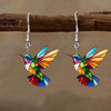 Ftcy Acrylic Hummingbird Earrings For Women Retro Style Colorful Bird Drop Earrings Women's Jewelry Gifts - Image 1