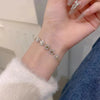 Rhinestone Bracelet Ladies Stars Flower Charm Wristlet Bracelets Gold Color Adjustable Bangle Wedding Jewelry - Image 3