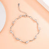 Silver Wave Zircon Retro Bracelet For Women Wedding Party Charm Jewelry - Image 2