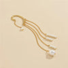 Long Tassel Geometric Imitation Pearl Chain Clip Earrings No Pierced Ear Cuff Cartilage Elegant Female Women Jewelry - Image 25
