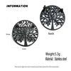 Creative tree of life gold-plated collar pin for men'ssuit, stainless steel black brooch, gift for men - Image 5