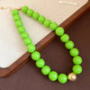 Multi-color Smudging Round Beads Acrylic Choers Necklaces Retro Smudging Resin Collarbone Chain Charms Party Jewelry Gifts M1 - Image 20