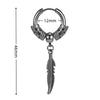 Vintage Feather Irregular Gothic Stainless Steel Titanium Piercing Hanging Dangle Drop Women's Earrings Man Valentine Day Gift - Image 6
