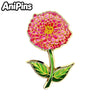 Cute Flower Pins 7-design Enamel Orchid Lilac Flower Metal Brooch Pin On Backpack Clothes Lapel Badge Friends Gifts - Image 2