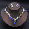 Colorful Waterdrop Necklace and Earring Set with Multiple Stone Colors - Image 23