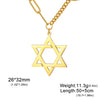 Classic Star of David Pendant Necklace for Men Women Stainless Steel Geometric Hexagon Amulet Casual Jewelry Party Gift - Image 17