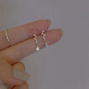 Silver Color Inlaid Zircon Clover Tassel Earrings For Women Delicate Chain Pendant Earring Party Jewelry Accessories Gifts - Image 28