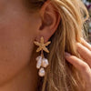 Boho Starfish Imitation Pearl Drop Earrings for Women Sea Star Dangle Earrings Summer Beach Party Jewelry Gift - Image 1
