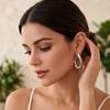 Chamica Stainless Steel Chunky Teardrop Earrings for Women Gold Plated Big Statement Hoops Jewelry - Image 3