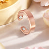 Simple Magnetic Rings for Women Copper Material Design Comfortable Fit for Fingers Valentine and Mother's Day Jewelry - Image 3